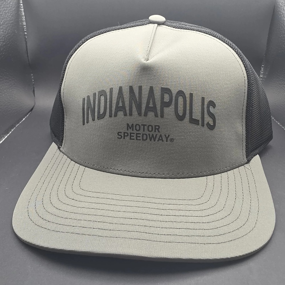 Indianapolis Motor Speedway Gray Black Mesh Snapback Hat